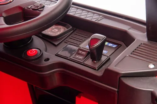 Ciężarówka Na Akumulator Auto Dla Dziecka Scania 500R Lakier 4X4 Skóra LED Eva