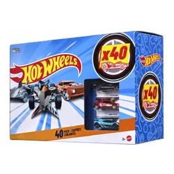 Hot Wheels Zestaw 40 Samochodzików Autka 1:64 Mattel Wielopak Prezent