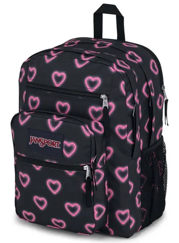 Рюкзак для ноутбука JanSport Big Student - счастливые сердца черный