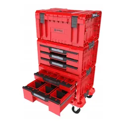 Skrzynia na narzędzia QBRICK Drawer Workshop Set 4 Pro Red Ulta HD