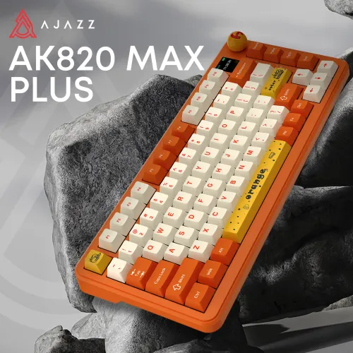 Klawiatura mechaniczna Ajazz AK820 MAX Plus Avocado Switch Pomarańczowy