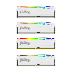 Pamięć RAM Kingston FURY Beast RGB DDR5 64GB (4 x 16GB) 5200 CL40 Biały