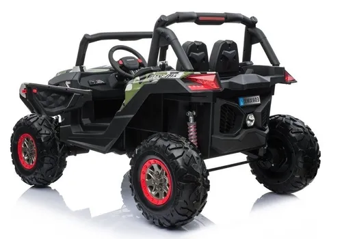 Auto Na Akumulator Dla 2 Dzieci Jeep Xmx603 Buggy 4X4 Pilot Skóra Eva LED MP3