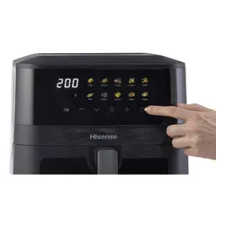 Air Fryer Frytkownica beztłuszczowa HISENSE HAF2100DCD 7.7l z 10 automatycznymi programami i okienkiem do obserwacji postępów gotowania