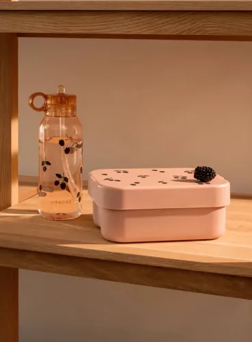 Dziecięcy pojemnik na jedzenie Liewood Kamil Lunchbox - berry / pale tuscany