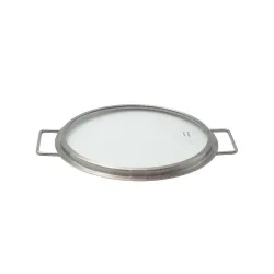 EVA TRIO 24 cm - pokrywka szklana ze stali nierdzewnej