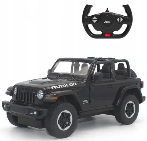 Zdalnie sterowany samochód COIL auto RC pilot duży JEEP Wrangler RS skala 1:14 czarny