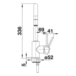 Bateria BLANCO Mida-S 526146 Czarny