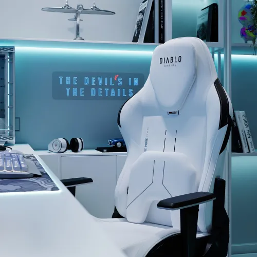 Fotel DIABLO CHAIRS X-One 2.0 Prime Biało-czarny