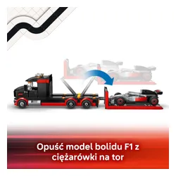 LEGO 60493 City Ciężarówka F1 z bolidem Audi F1