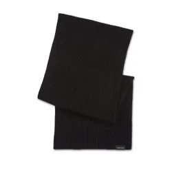 Calvin Klein clasic bumbac coaste tricot eșarfă K50k510996 CK Negru BAX