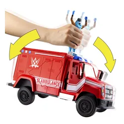Samochód MATTEL WWE Slambulance karetka do rozbijania JMR51