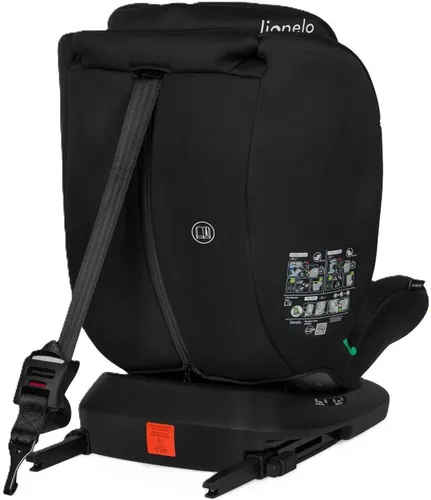 Fotelik samochodowy LIONELO Bastiaan i-Size 40-150 cm (0-36 kg) Czarno-różowy