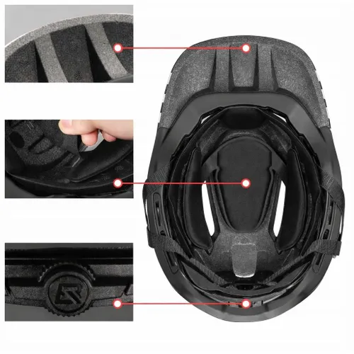 Kask rowerowy dziecięcy fullface szczękowy 2w1 odpinana szczęka rozmiar "M"
