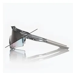 Okulary przeciwsłoneczne 100% Speedcraft polished translucent grey/rose gold mirror photochrom