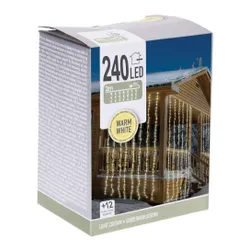 Kurtyna świetlna zewnętrzna 240 LED 2 m