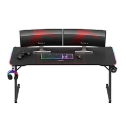 Biurko gamingowe HUZARO Hero 4.8 RGB Czarny