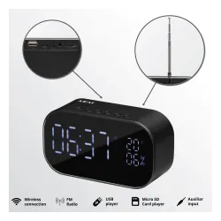 Budzik AKAI ABTS-S2BK Czarny