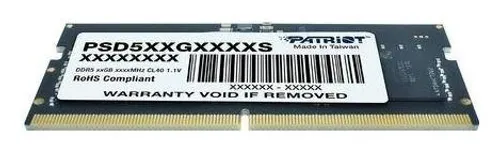 Patriot Signature 16GB [1x16GB 5600MHz DDR5 CL46 SODIMM]