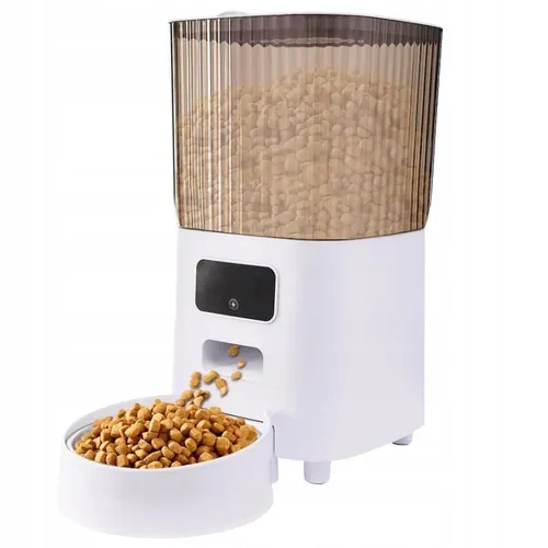 Dozownik Karmy NUXIE Miska Dla Psa Kota Podwójna Jedzenia Podajnik Automatyczny Wi-Fi