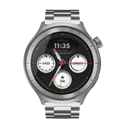 Smartwatch Motorola Moto Watch Funkcje AI 47mm GPS Srebrny