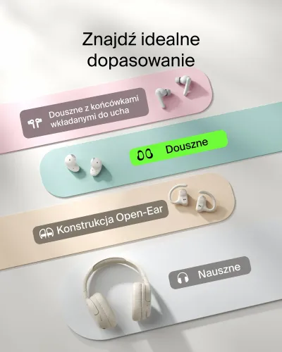 Słuchawki bezprzewodowe Belkin SoundForm Anywhere Douszne Bluetooth 5.4 Piaskowy