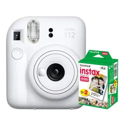 Фотоаппарат Fujifilm Instax Mini 12 (Белый) + картриджи 2x10