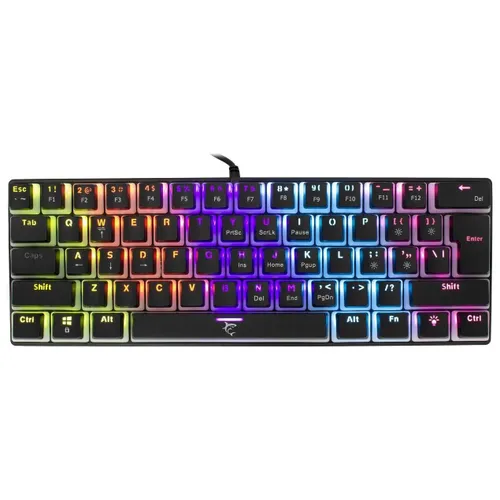Klawiatura gamingowa White Shark Ashiko Red przewodowa mechaniczna podświetlana czarna