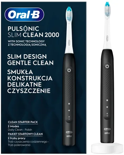 Szczoteczka soniczna ORAL-B Pulsonic Slim Clean 2000 Czarny