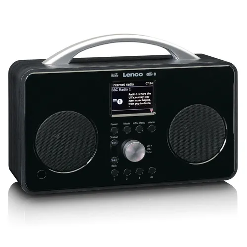 Radioodbiornik Lenco PIR-645 Radio FM DAB+ Internetowe Bluetooth Czarny