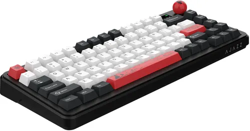Klawiatura AJAZZ AK820 MAX Plus Czarno-biało-czerwony