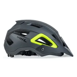 Kask rowerowy AUTHOR Trail X9 Szaro-żółty MTB (rozmiar M)