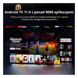 Projektor ETOE Whale Pro LED Full HD Wi-Fi Bluetooth Chromecast AirPlay Android TV