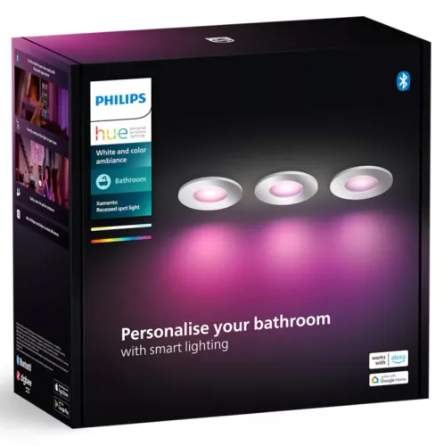 Oświetlenie punktowe Philips Hue White and Color Ambiance Xamento 3szt. Chrom