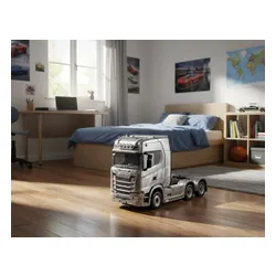 Zdalnie sterowany samochód COIL ciężarówka SCANIA 770S TIR RC 1:10 na pilota srebrna