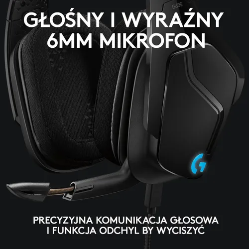 Наушники геймерские / игровые Logitech G635 Черные (981-000750)