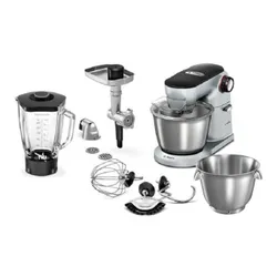 Robot kuchenny planetarny BOSCH MUM9B34S27 Optimum 1400W z blenderem kielichowym, maszynką do mięsa + misa BOSCH MUZ9ER1 do robotów Optimum MUM9