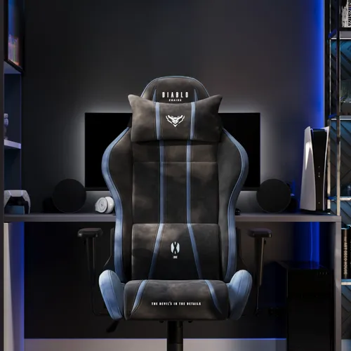 Fotel DIABLO CHAIRS X-One 2.0 Normal Size Czarno-niebieski