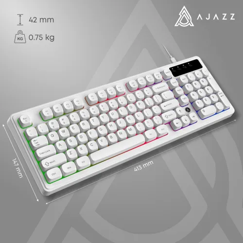 Klawiatura membranowa Ajazz AF98 Biały