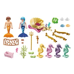 Playmobil Zestaw figurek Princess Magic 71500 Podwodni mieszkańcy z powozem koników morskich