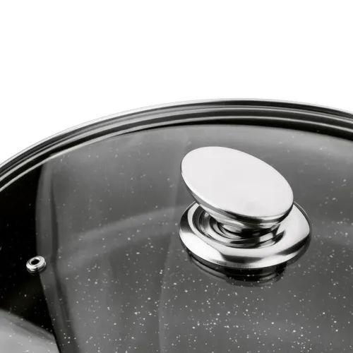 Patelnia głęboka z krótkimi uchwytami KONIGHOFFER Pollo Black 28 cm