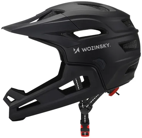 Kask rowerowy WOZINSKY HT-009C Czarny Full Face MTB  (rozmiar L)