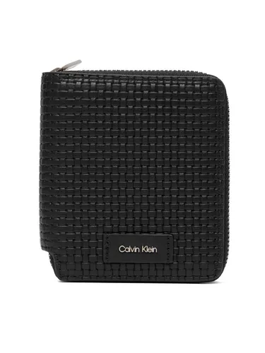 Кошелек Calvin Klein Portfel Embossed Woven Zip Billfold LV04D1112G