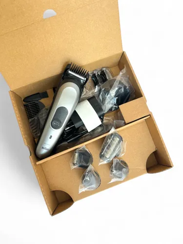 Trymer Braun MGK7320 BLK/SILV 8 nasadek 100min - outlet