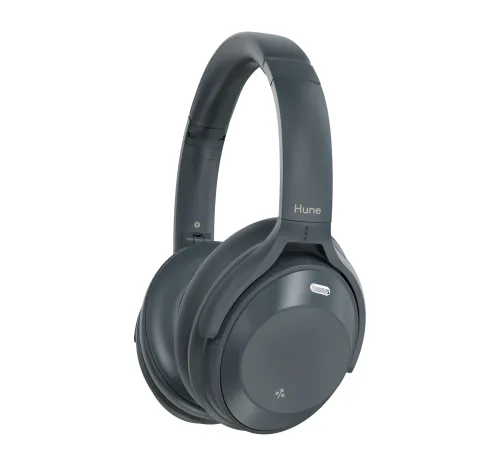 Słuchawki bezprzewodowe Hune Fauna ANC Nauszne Bluetooth 5.3 Szary