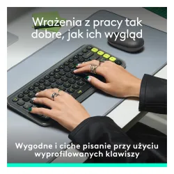 Klawiatura membranowa Logitech POP Icon Keys Grafitowy