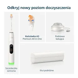 Szczoteczka soniczna PHILIPS Sonicare 8000 DiamondClean HX8311/11 Biały