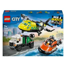 LEGO 60505 City Zestaw z samolotem, ciężarówką serwisową i poduszkowcem