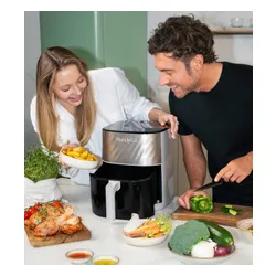 Air Fryer Frytkownica beztłuszczowa BLENDYGO Air 6l z okienkiem do obserwacji postępów gotowania Szampański