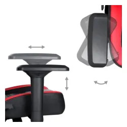 Fotel Marvo CH-118 Gamingowy do 150kg Skóra ECO Czerwony